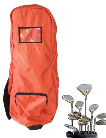 Gkumgwo Golf-Regentasche, Kapuze, Regenschutz, Golftasche, Regenschutz, Reißverschluss-Design, Golf-Zubehör, tragbar, passend für Golftaschen, schützt Golfschläger und -wagen