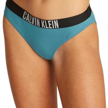 Calvin Klein Braguita de Bikini para Mujer con Logotipo, Azul (Storm Blue), M