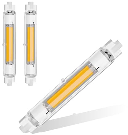 Hsientpe R7S LED 118mm Dimmbare Lampen, 30W Glühbirne Ersatz für 300W J118mm Halogenstab, Naturweiß 4500K 2000LM, Kein Flackern, 360° Abstrahlwinkel Leuchtmittel, AC 220-240V, 2er Pack