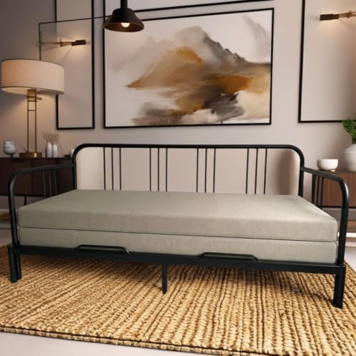 Cosy Burrows Schonbezug für Fyresdal Daybed Matratzenbezug für Sofa-zu-Bett, Umbau, passend für zwei 80 x 200 cm Matratzen (nicht im Lieferumfang enthalten), Hemnes Brimnes Flekke (neutraler Farbton)