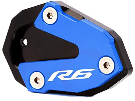 Motorrad SeitenstäNder UnterstüTzung Motorrad -Kickstand Foot Side Stand Extension Pad Support Platte Anpassung for Yamaha YZFR6 YZF R6 2013 2014-2017 2018 2019 2020 2021 2022 SeitenstäNder Verbreiter