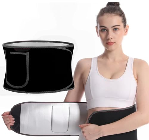 Fascia Addominale Dimagrante Fascia Dimagrante Pancia Uomo e Donna Cintura Addominale Dimagrante Waist Trainer Fascia Pancia Dimagrante Regolabile Fascia Sauna Accelerare Combustione dei Grassi Nero