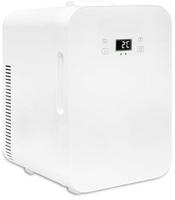hzexun Mini Frigo de Chambre 15L,Petit Frigo Cosmetique,Mini Réfrigérateur Voiture Portable avec Fonction Chaud/Froid,Faible bruit pour Boissons,Nourriture,Beauté,Bureau,Dortoir,Voiture