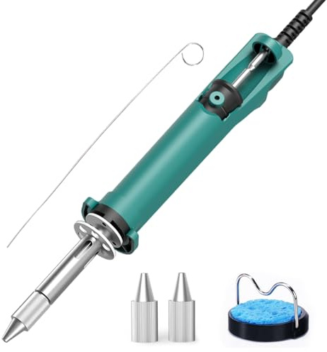 YIHUA 929D VI Temperature Controlled Electric Desoldering Iron with Upgraded Performance Heated Solder Sucker Tool with 3 Nozzles Soldering Iron Pump Function