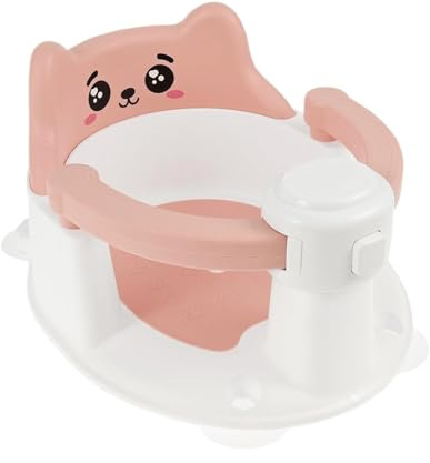 Sghtil Siège De Bain Bébé - Siège de Baignoire Antidérapant pour Enfant Assis - Chaise de Bain à Ventouses Indispensable pour 6-24 Mois Voyage Douche Soins Parents et Aidants Familles Soucieuses de