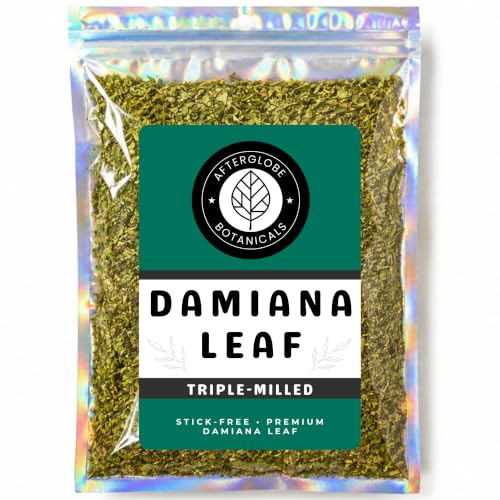 Damiana Leaf | Stick-Free & Pre-Ground | Herbal Turnera Diffusa Infusion for Mood & Relaxation | Caffeine-Free Loose Leaf Damiana Tea | (30g)