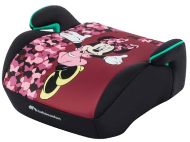 Bebeconfort Disney Gaia i-Safe​, Asiento Elevador Coche, 6-12 Años, 128–150 cm, 22-36 kg, Silla Coche Minnie Mouse, Ligera, Instalación Fácil con Cinturón, Acolchada, Tejidos Tacto Suave, Fun Minnie