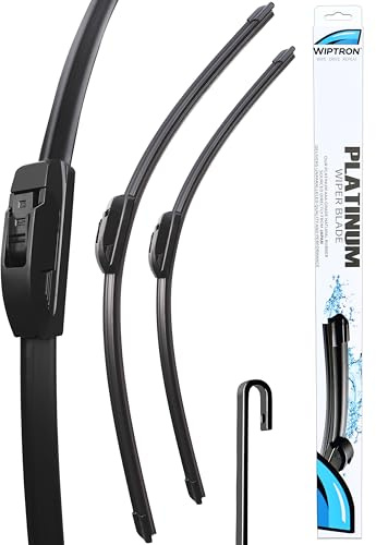 Wiptron Platinum Wiper Blade Set fits: VAUXHALL INSIGNIA Hatchback (Jul 2008 to May 2017) Durable, Aerodynamic Wiper Blades with Consistent All-Climate Efficiency