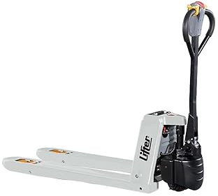 IMBALLAGGI 2000 – Transpallet Elettrico, Portata 1500Kg, Carrello Elevatore Elettrico con forche 1150x550 mm, Autonomia 12 Ore, Batteria 48V - 2A
