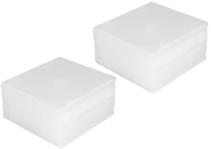 Custodie per CD Gioiello Ultra Sottili 20 Pezzi in Plastica Bianca | CD e Dvd, Protezione Antigraffio per Casa e Cinema, Formato Singolo Inserto Interno