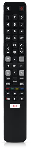 Replacement TCL Remote Control RC802N for TCL Android & 4K LCD LED Smart TVs 32DS520 40S6000FS 49DP600 49S6000FS 50DP600 F43S5916 H32S5916 U49P6016 U55P6006 - No Setup Required
