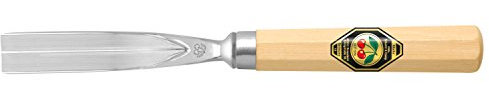 Kirschen 3149004 45 gradi scalpelli con manico in carpino, beige/argento, 4 mm