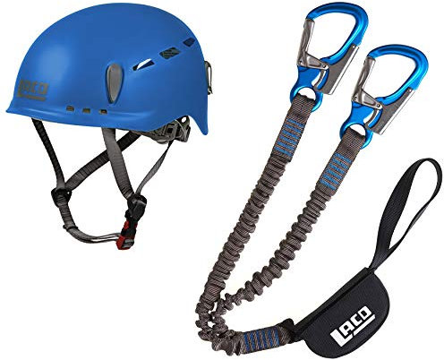 Klettersteigset LACD Pro Evo 2.0 + Helm Protector 2.0 Blue