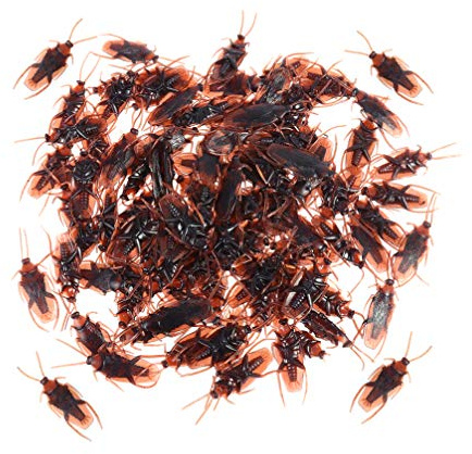 TOYANDONA Broma de Cucarachas Falsas de 60 Piezas Bichos de Cucaracha de Miedo Novedad Bichos de Cucaracha de Plástico Parecen Reales para Halloween