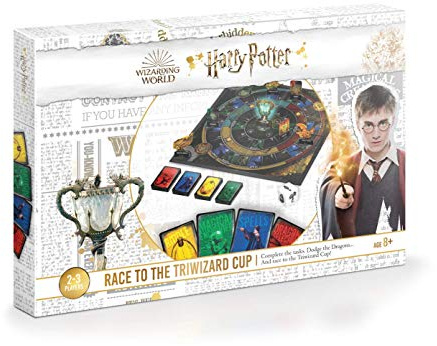 Cartamundi Harry Potter - Race to the Triwizard Cup Game, Calling All Harry Potter Super-Fans Ideal For 2 to 3 Players, Great Gift For Kids Aged 8+