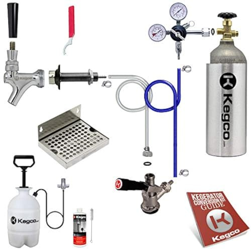 Kegco 3PUCK-5T Kegerator Kit, Metal, Chrome