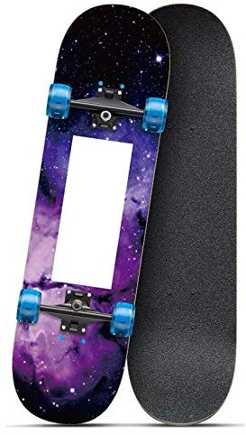 WPHH Pro Skateboard, 31 X8 Komplette Longboard Für Jungen Mädchen Erwachsene Anfänger, 8 Schichten Northeast Maple Double Kick Deck Konkave Standard Skateboards,Style i