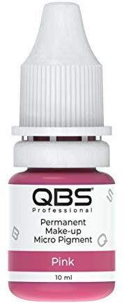 QBS Microblading-Pigmente für Lippen [10 ml] Professionelle Lippentönung für Maschine, Handgebrauch, 6 Lippenfarben, SPMU zur Lippenverbesserung, Salon-Grade, Microblading-Lippenpigmente, Rosa