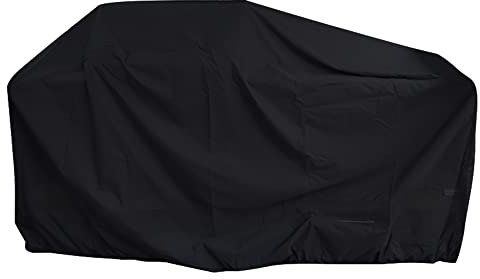 Cozzka 86 Inch Island BBQ Grill Head Cover Heavy Duty Waterproof Outdoor Kitchen BBQ Cover, Black