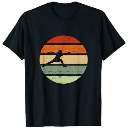 Fechten Fechtsport Fechtkämpfer - Retro Fechter T-Shirt