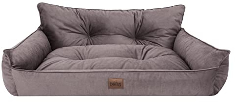 Bjird Hundebett - Hundekorb für kleine mittelgroße & große Hunde - Hundekissen - Hundesofa - EInfach zu reinigen - Joker Gesteppt - Größe: XL/XXL: 132 x 106 cm - Braun Fancy