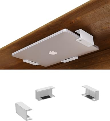 NOTMBESTM Under Desk Laptop Holder, (White)