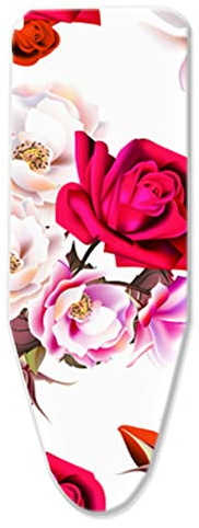Ironing Board Cover 160x60cm, XXL Large Ironing Board Cover Adjustable Ironing Board Cover for Fast and Easy Ironing Extra Thick Padding 4 Clips and Anti-iron Cloth