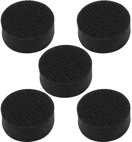 ECSiNG 5 Stück Weiches Schwamm-Pufferpad, 25 Mm, Ohne Löcher, Klettverschluss, Beflockungsschwamm Schleifpad, Weiches Schaumstoff-Schnittstellenpad, Schleifstäbe, Schwammkissen, Puffer-Trägerpad