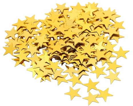 JTMKYO 50 g, paillettes a stella dorata, a cinque punte, decorazione per feste di nozze, coriandoli natalizi