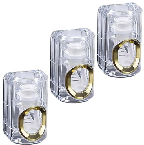 Presse-dentifrice de luxe léger, presse-dentifrice automatique, ménage de luxe léger, distributeur de presse-tube de dentifrice mural, presse-dentifrice amovible ( Color : Translucent white , Size : 3