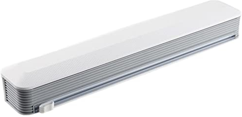 PRIMUZ Dispenser for cling film, robust foil cutter for cling film, aluminium foil, kitchen wall mounting, cling film storage & cutting box