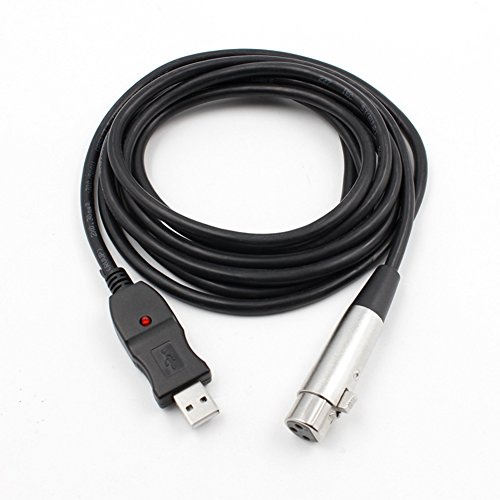 3 Metros USB Macho a XLR Microfono Femenino Mic USB Cable de Enlace