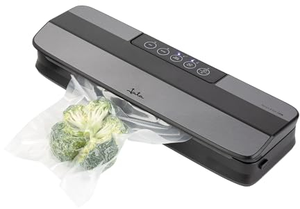 Jata JEEV2240 - Envasadora al Vacio. Funciona con Bolsas y Rollos. Maquina vacio Alimentos y Recipientes. Sellado: 7 segundos. Capacidad de la bomba: 4 L/min. Incluye 5 bolsas