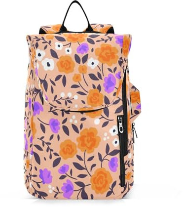 Foiosoh Tennistasche für Damen und Herren, niedlich, robust, niedlich, klein, Blumenmuster, 2 Tennisschläger, gepolsterter Rucksack für Teenager, Jungen, Mädchen, Männer, Frauen