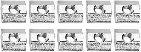 50 Stück Kohlenstoffstahl-Gleit-T-Nutenstein, Hohe Härte, Lange Lebensdauer, für Aluminiumprofilzubehör der Serie 20, M3*10 * 5