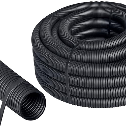 ISOLATECH Wellrohr ungeschlitzt ID Ø20mm AD Ø25mm L 10m Schwarz | PP, Reach, Innen/Außen, Temperatur -45C bis +125C, Hitzebeständig 240h bei +150C, UL94V0, RoHS, Flexibler Kabelschutz