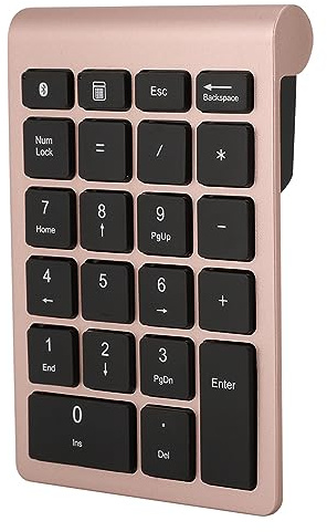 Zerodis Pavé Numérique au Design Ergonomique, Compatible avec Le Mini Clavier 5.0 à 22 Touches pour Mac OS (Or Rose)