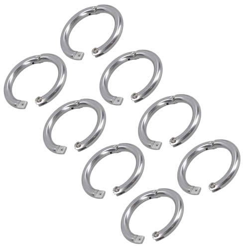 AB Tools 6mm Lockable Split Round Ring 8pk Shackle 316 Stainless Steel Splitring