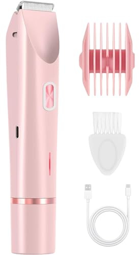 Tanvera GlowTrim 2-in-1 Bikini & Body Trimmer Wasserdichter Elektrischer Bikini-Trimmer mit Doppelkopf für Körperhaarentfernung Ideal für Bikini, Achseln, Beine und Gesicht