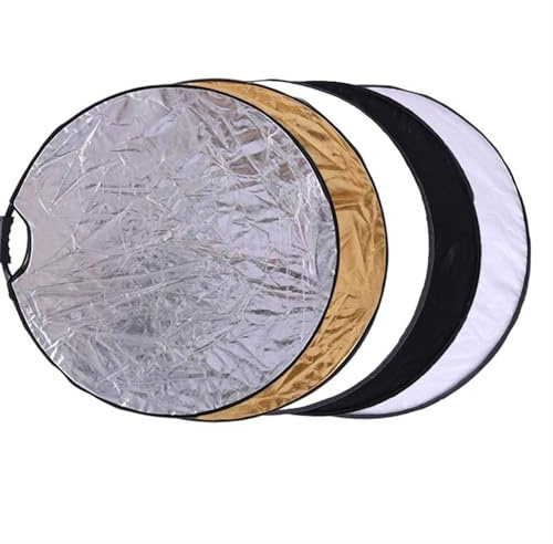 Runder Fotografie-Lichtreflektor, 5-in-1-Fotografiereflektor, Mehrfarbig, 60–110 cm(60CM-5in1)