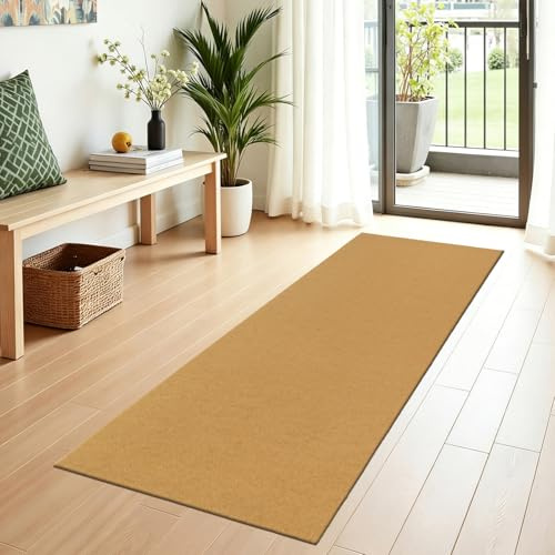 SHACOS Zerbino Antiscivolo in fibra di Cocco Artificiale 60x180 cm, Tappeto Assorbente e Resistente, Facile da Pulire per Ingresso e Corridoio Interni ed Esterni, Senza Design