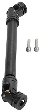 RC-Universalantriebswelle, Stahl-Antriebswelle für RC-Autos mit Sechszahn-Keilwelle und Messing-Kreuzgelenk, verstellbare Keilwellen-Antriebswelle mit Schrauben für (120mm)