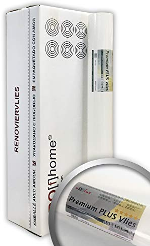 Renoviervlies Profhome 160 g 6 Rollen 150 m2 Öko PremiumVlies PLUS Malervlies umweltschonend Armierungsvlies Untertapete umweltbewusst Anstrichvlies nachhaltig FSC® MIX Nr. TSUD-COC-001718-KR