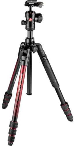 Manfrotto Befree Advanced viaggio al treppiede con testa a sfera (Twist serrature, rosso)
