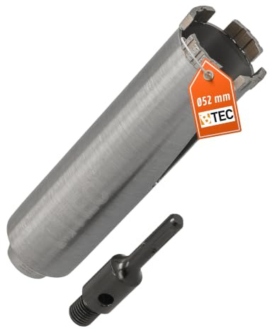 Diamant Bohrkrone SDS-plus Aufnahme Nutzlänge 180 mm Ø 52 mm Betonbohrkrone Kernbohrer