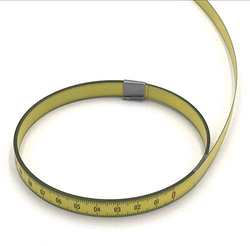 Mètre Ruban 100 m - Jaune Avec Revêtement En Polyamide – Numérotation Droite -Gauche – Largeur 13 mm – Graduation Duplex – Idéal Pour Scies À Panneaux, Établis Et Machines