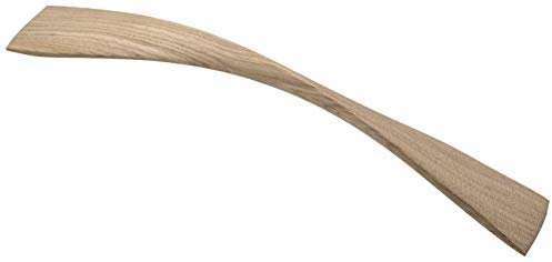 Gedotec Schrankgriff Eiche Möbelgriff Holz Bogengriff Küche - Twist | Lochabstand 224 mm | Vollholz massiv | Holzgriff für Schubladen & Schranktüren |1 Stück - Kommoden-Griff mit Befestigungsmaterial