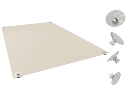 Home-Vision® Dachfensterrollo Verdunkelungsrollo Velux-kompatibel ohne Bohren mit Saugnäpfen Lichtundurchlässig Thermorollo Thermo-Rollo für Dachfensterr (Creme, F08-48cm x 115cm)