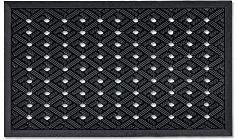 Astra Gummimatte außenbereich Türvorleger 40x60 cm - Dynamic Outdoor Türmatte Gummi Fußmatte außen rutschfest und robust - Fußabtreter aussen - Höhe: 13mm