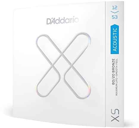 D'Addario 12-53 Light, XS 80/20 Bronzebeschichtete Akustikgitarrensaiten